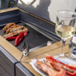 Sgelyacht Saffier SE 37 Lounge Grillstation in der Backskiste